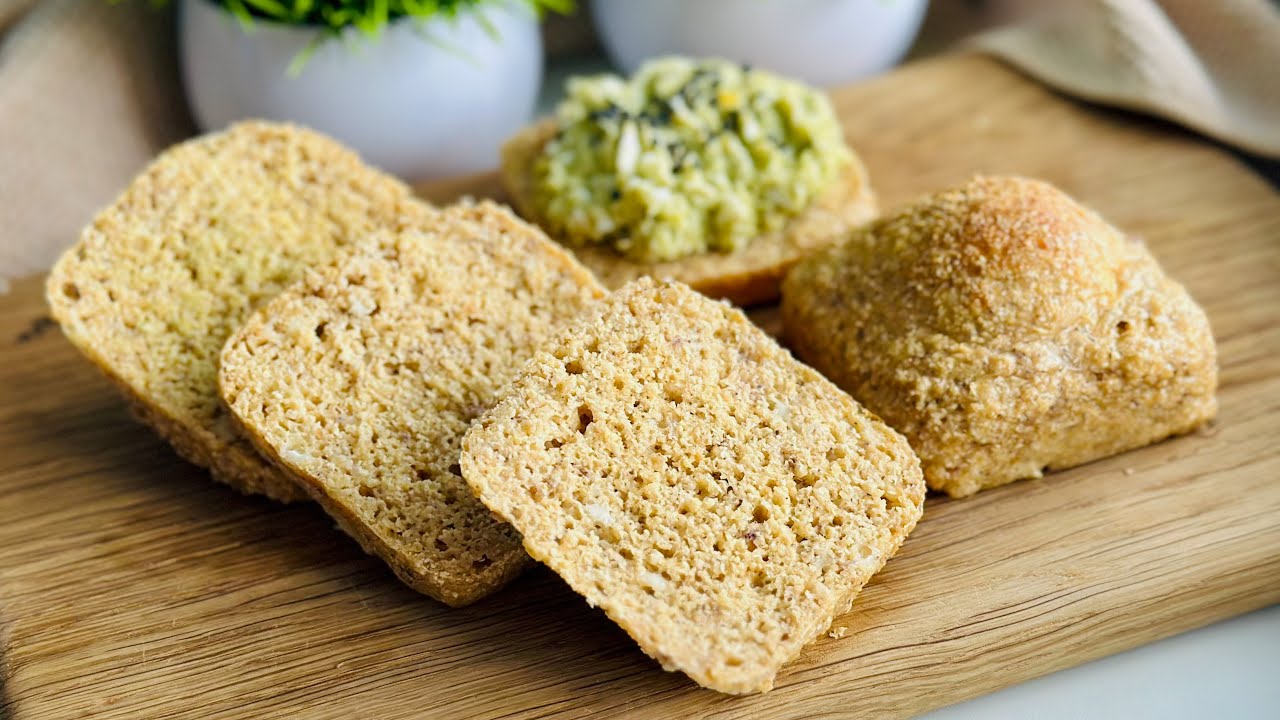 Я ем этот хлеб, когда хочу похудеть! Хлеб за 2 МИНУТЫ, без муки, без дрожжей, без замешивания теста.