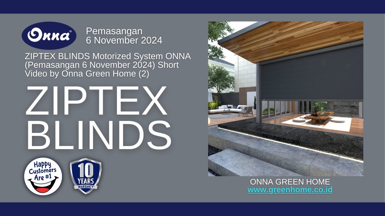 ZIPTEX BLINDS Motorized System ONNA (Pemasangan 6 November 2024)Short Video (2) 