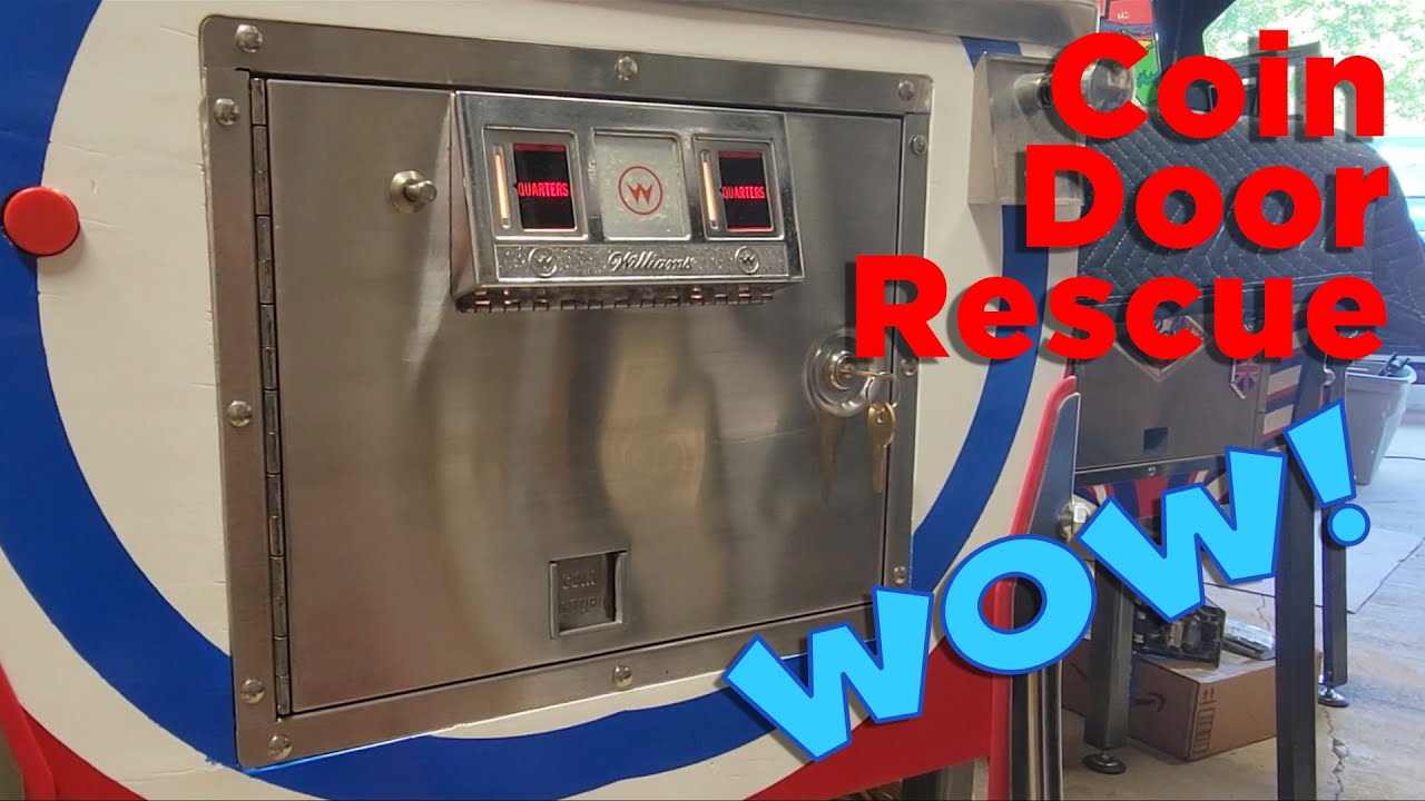 Pinball Stainless Coin Door Repair Refinish and Rejuvenation Tutorial