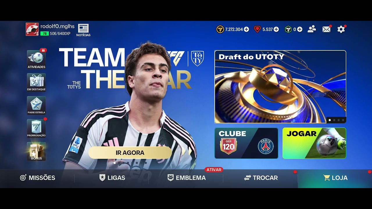 Abrindo pacotes no FC mobile 