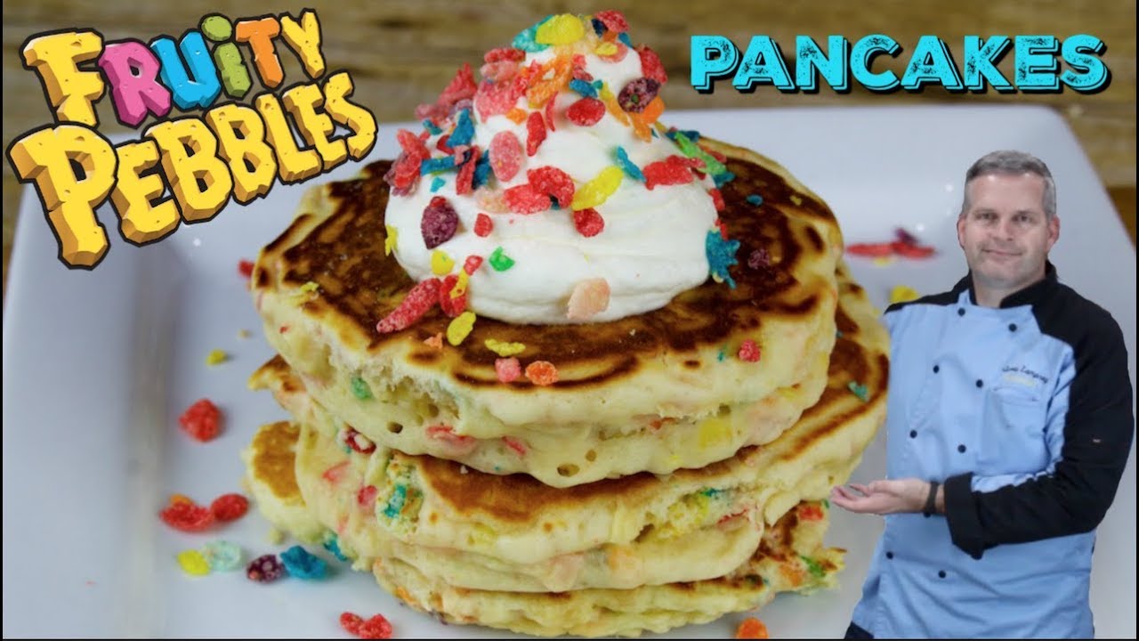 Fruity Pebbles Pancakes
