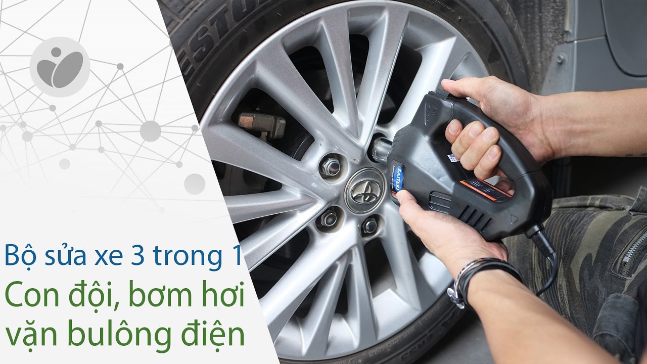 Xe.tinhte.vn | Thay bánh sơ cua bằng bộ Saiteki: Con đội điện, vặn bu lông điện