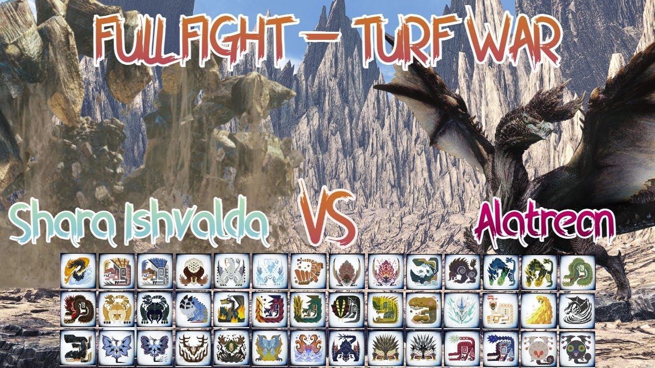 Alatreon VS Shara Ishvalda (FULL FIGHT) Turf War #20kSubSpecial