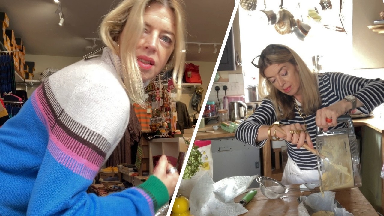 A wholesome midlife vlog with autumn fashion & seasonal food (lemon & foraged blackberry cake)