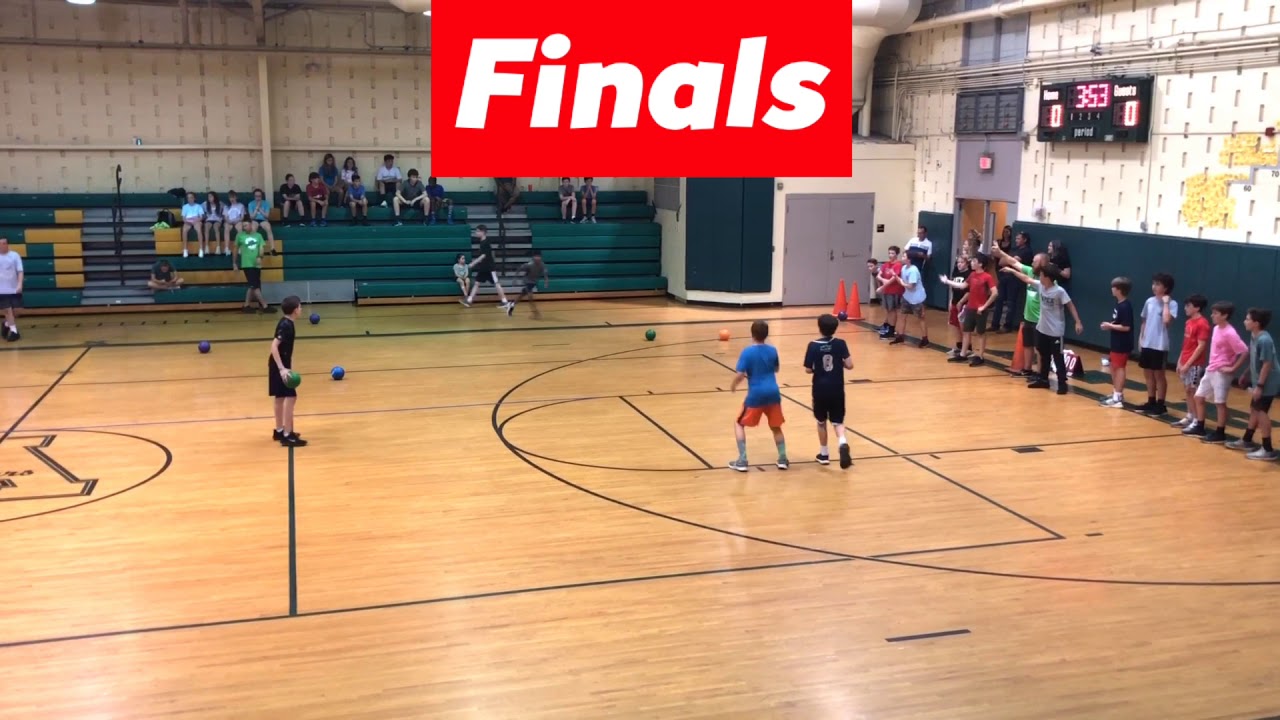 Winning my school dodgeball tournament!