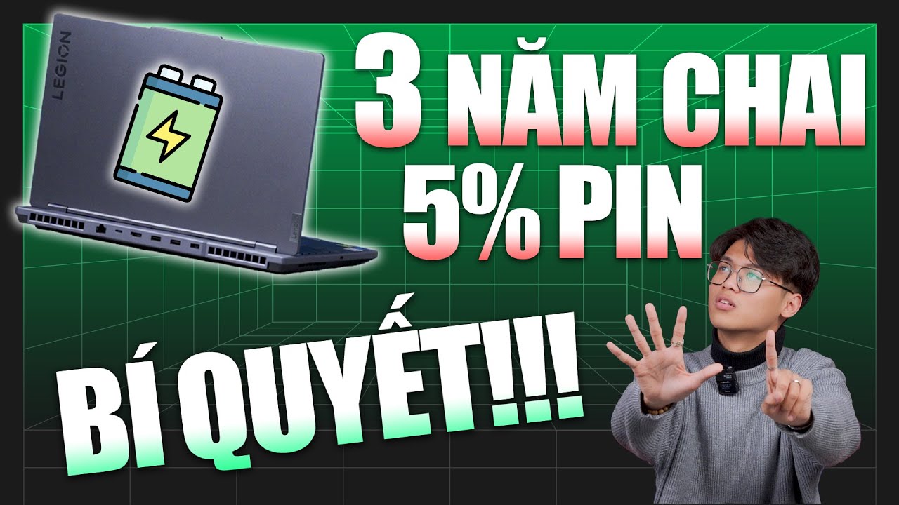 6 BÍ QUYẾT sử dụng Pin Laptop chỉ CHAI 5% sau 3 năm...? LƯU Ý CUỐI rất Quan trọng!!!