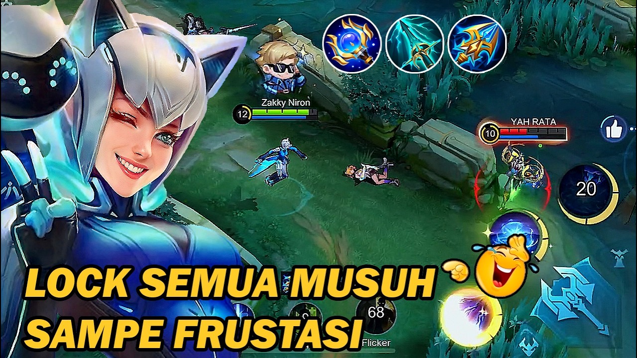 EUDORA MODE DENDAM!! LOCK SEMUA MUSUH YG SUKA AGRESIF SI PALING JAGO SAMPE KESAL‼️- MLBB