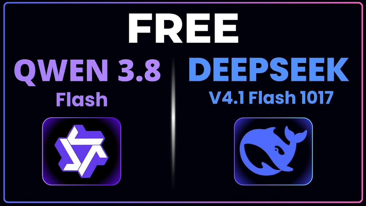Use DeepSeek V4.1 Flash 1017 & Qwen 3.8 Flash for FREE (No API Key)