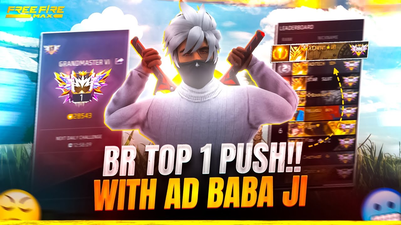 🔥 Grandmaster Rank Push | Free Fire Competitive BR Gameplay | Insane Kills & Clutches moblie player📱