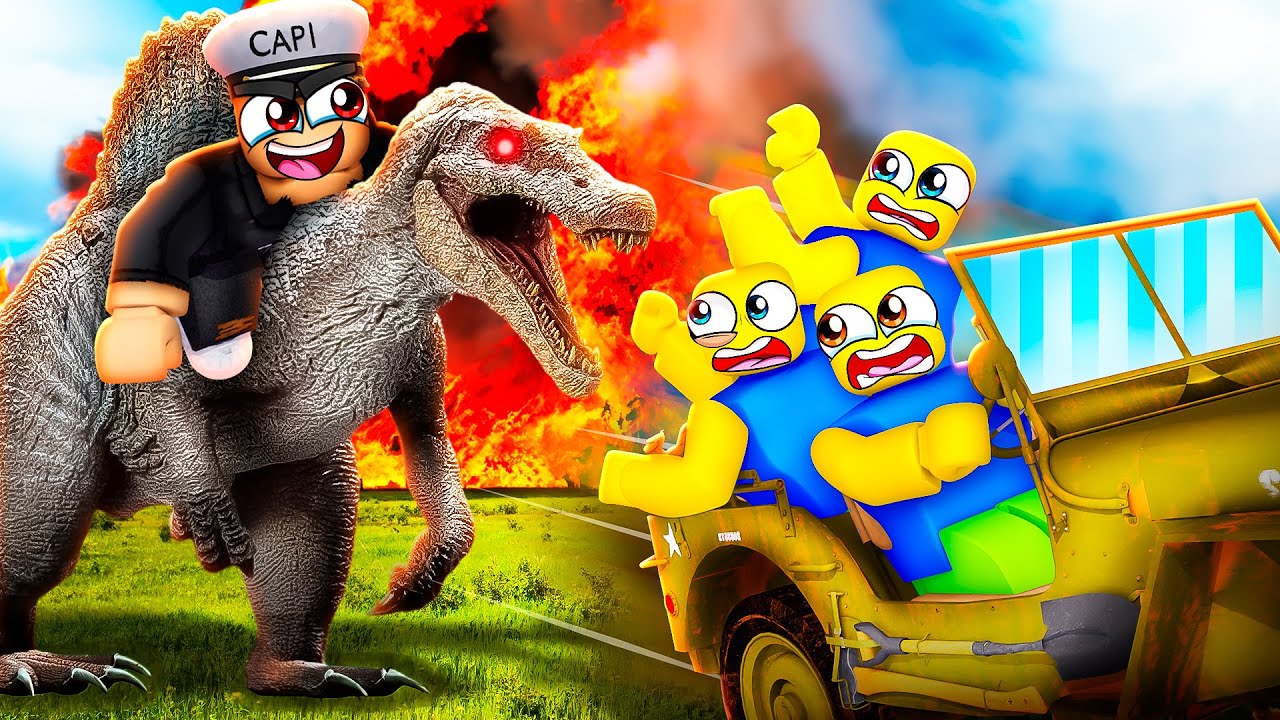 Becoming a MAN EATING SPINOSAURUS in ROBLOX