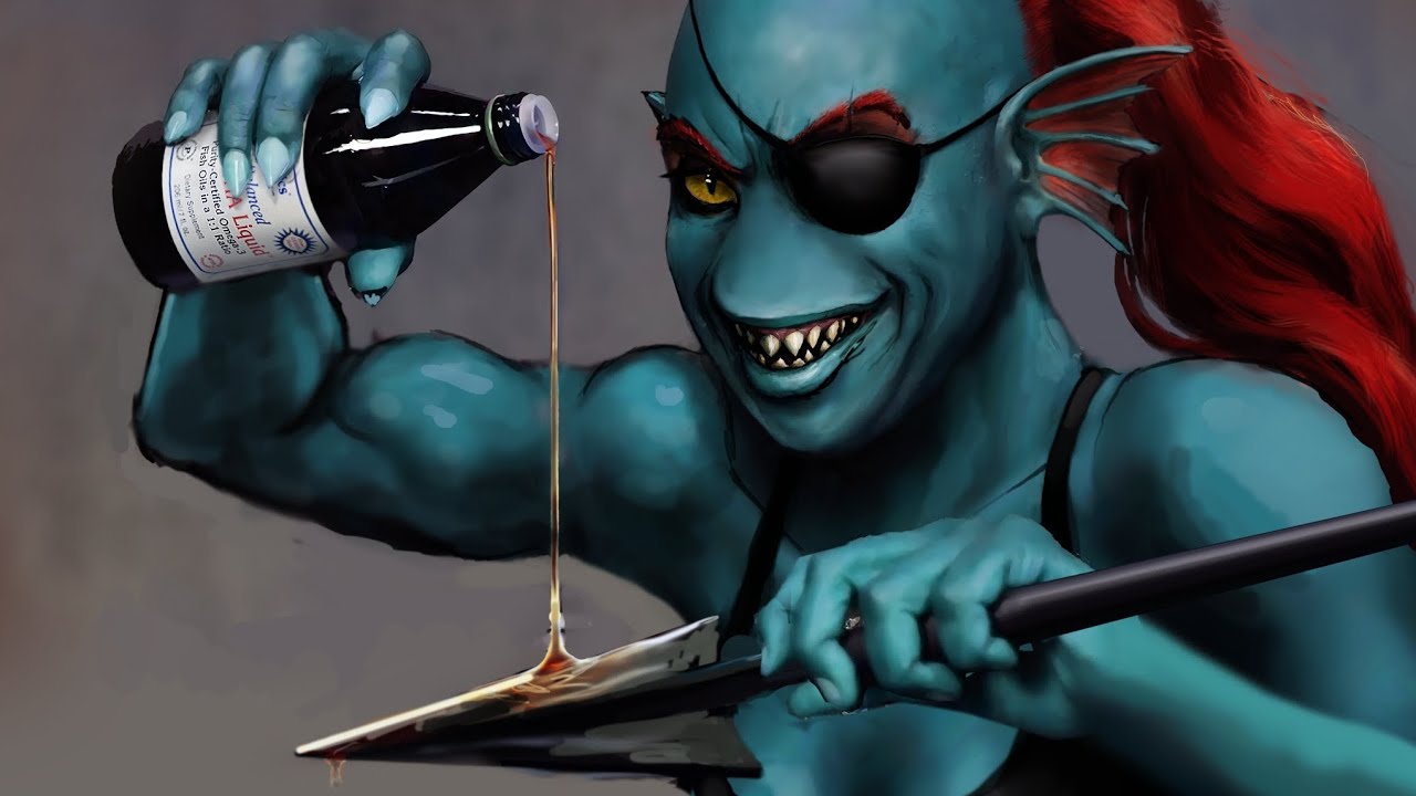 When you fight Undyne in Undertale