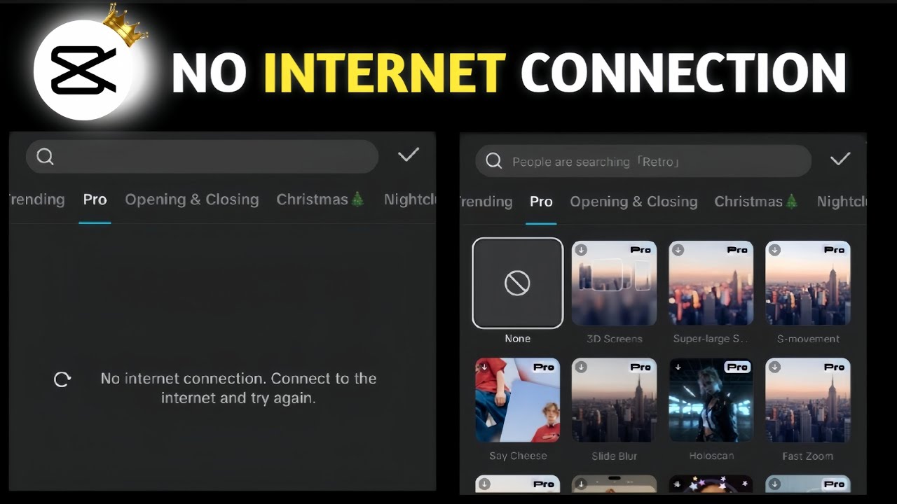 Capcut Pro no internet connection problem || Capcut all problems solved ✅