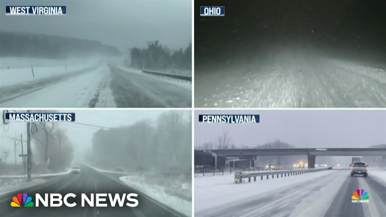 Early winter blast causes dangerous roadway conditions