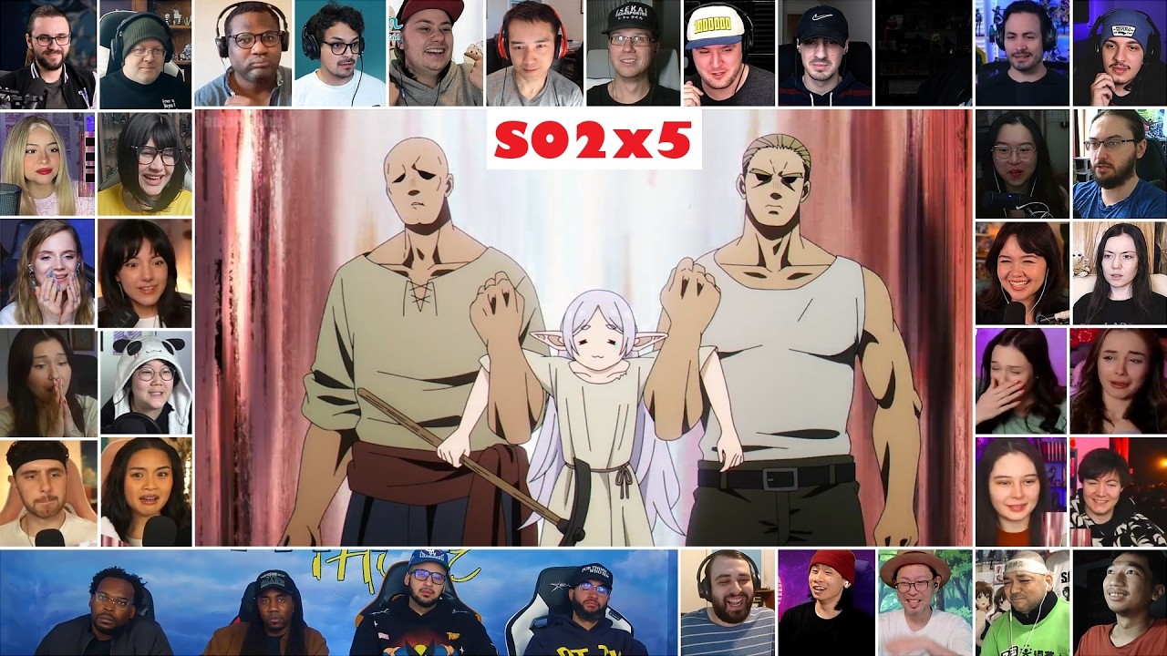[4K] Frieren: Beyond Journey's End SEASON 2 Episode 5 MEGA REACTION Mashup | Sousou no Frieren