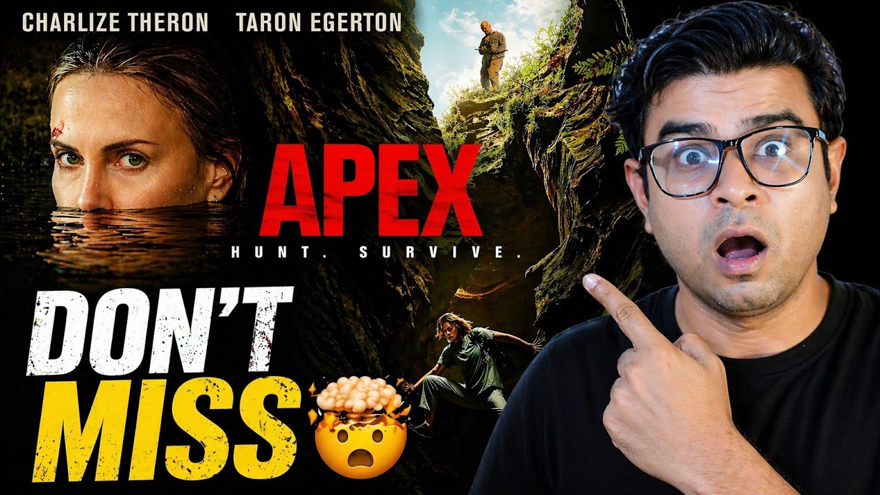 Apex 2026 Movie Review Hindi 🔥 | Netflix New Survival Thriller