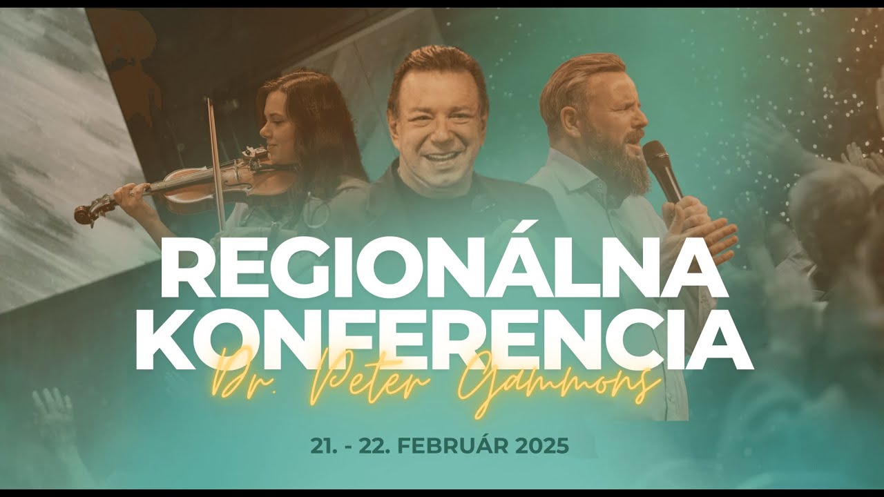 Regionálna konferencia - Peter Gammons - piatok 19:00