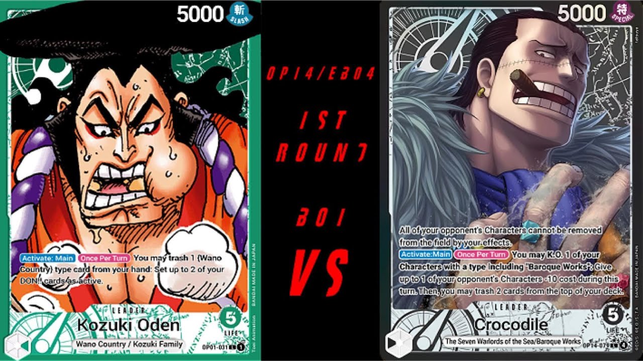 One Piece TCG OP14+EB04 POV G Oden VS B Crocodile