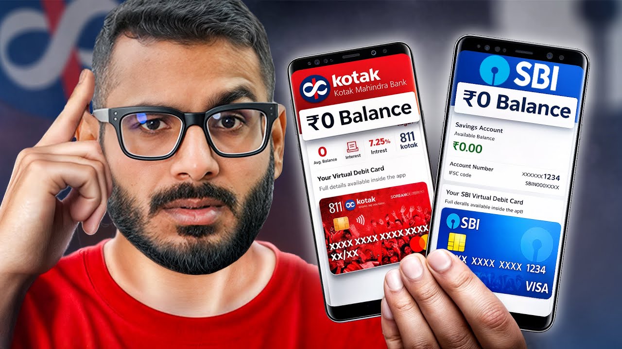 SBI 0 Balance Account Vs Kotak Mahindra Bank 0 Balance Account