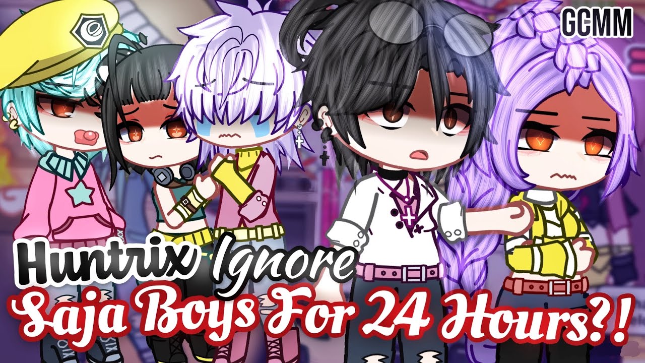 HUNTRIX игнорирует парней SAJA 24 часа | Kpop Demon Hunters | GLMM / GCMM | Мини-фильм Gacha Club