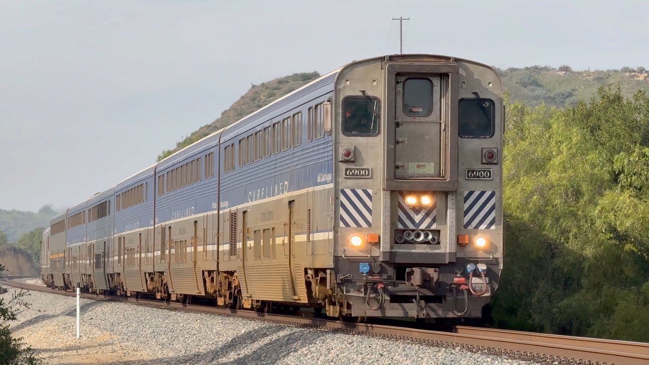 LOTS OF TRAIN HORN! Amtrak California Pacific Surfliner Compilation (2025)