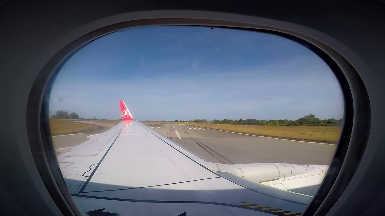 B737-900 ER Sierra Leone, Freetown, Lungi International Airport Landing ( Turkish Airlines )