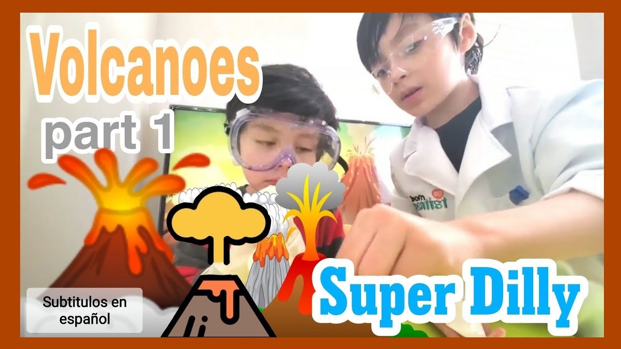 How the volcanoes work?, Unboxing Geology Science kit for kids,  with Super Dilly!.