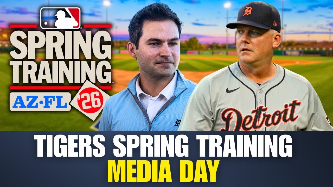 Detroit Tigers 2026 Spring Training Media Day Live | A.J. Hinch & Scott Harris