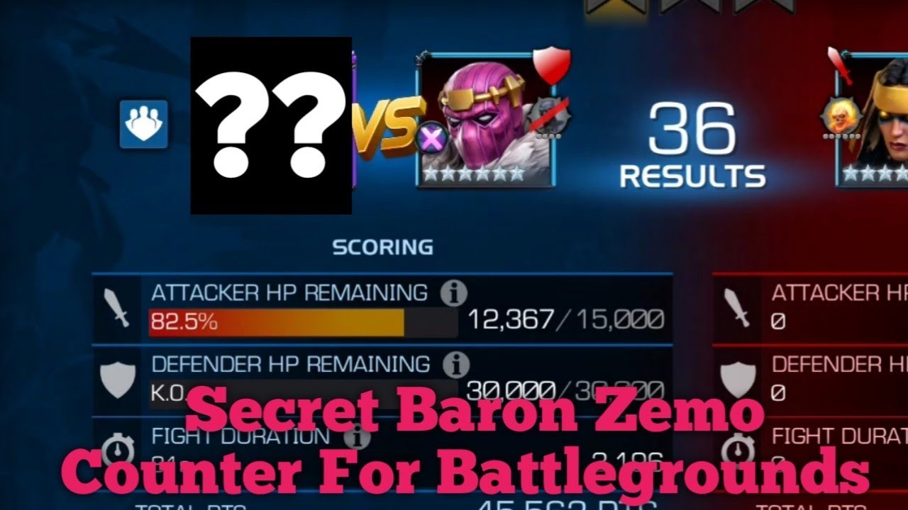 Best Baron Zemo Counter in BGs MCoC | Battlegrounds MCoC