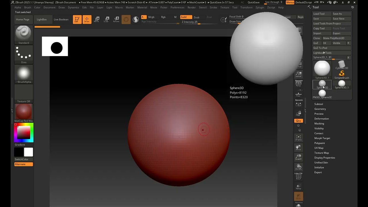Getting Started With Zbrush Introduction to the Workspace