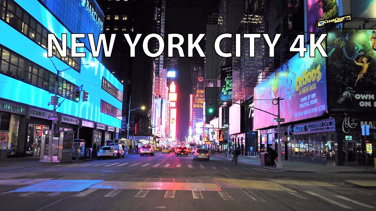 New York City 4K - Night Drive