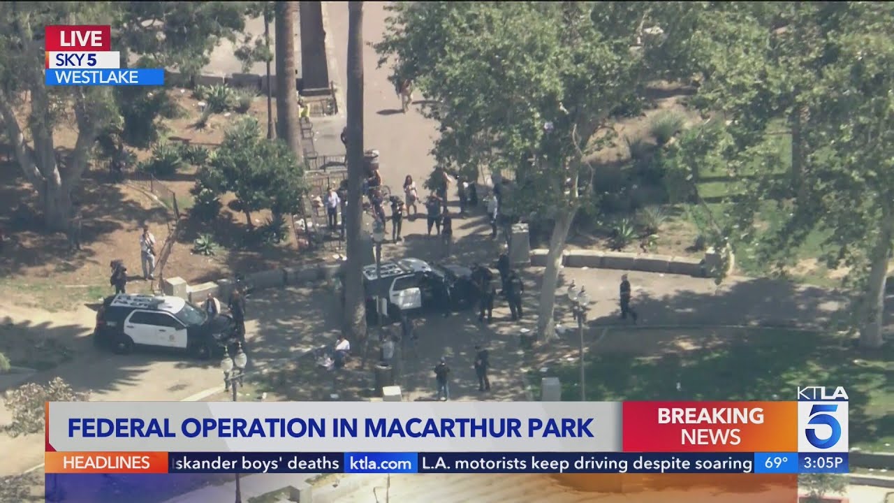 Another federal operation underway in MacArthur Park