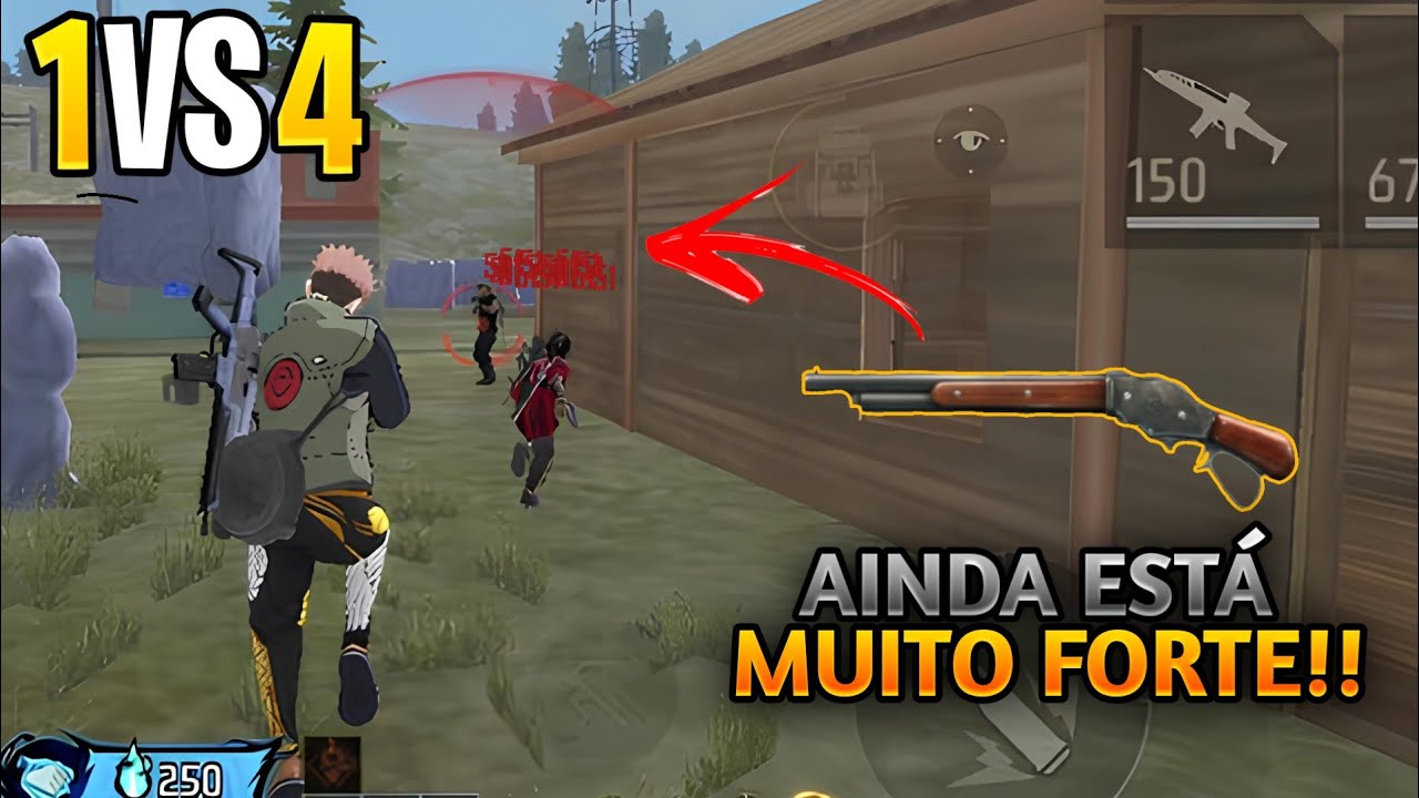 A BAU BAU É A DOZE MAIS FORTE DO FREE FIRE!! TÁ MUITO ROUBADA?? RANQUEADA SOLO VS SQUAD FREE FIRE