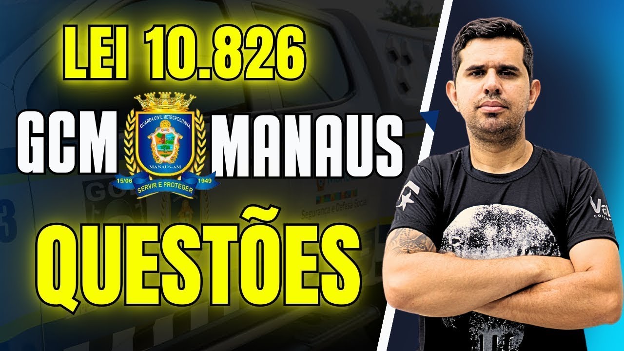 Questões IBFC - Estatuto do Desarmamento 02 I GCM Manaus