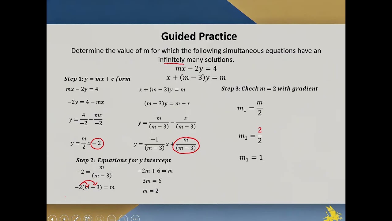 2E Geometry of simultaneous equations