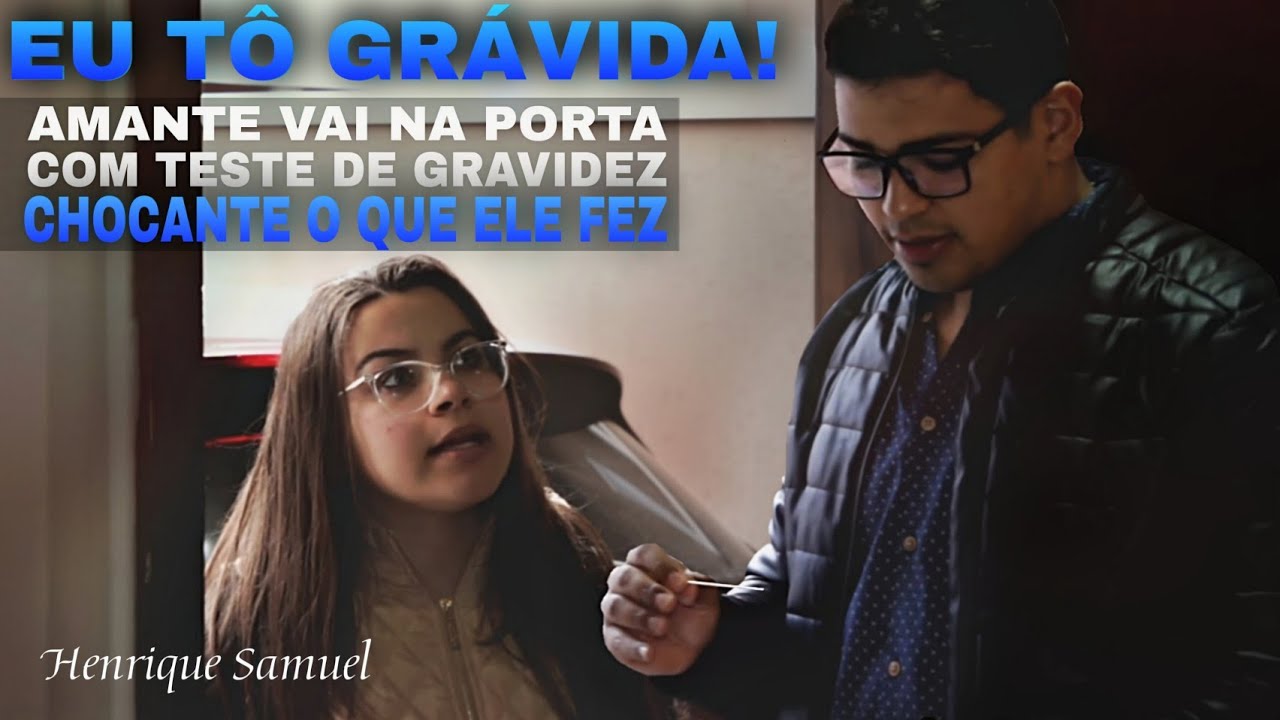 Amante vai na porta dele com teste de gravidez, chocante o que ele fez!