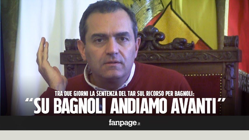 Il 9 marzo la sentenza del TAR su Bagnoli, De Magistris: 