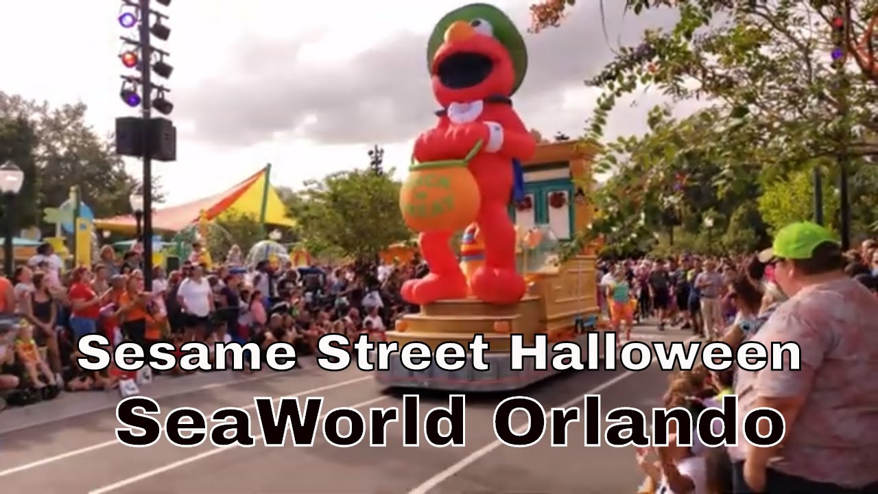 Sesame Street Halloween Parade at Seaworld Orlando 2019