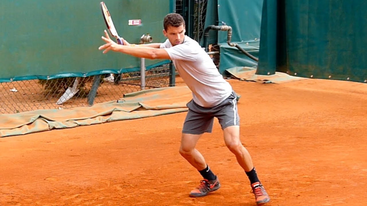 Grigor Dimitrov Forehand Slow Motion - ATP Tennis Forehand Technique