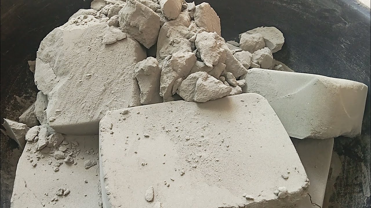 Pure cement bars and chunks soft dusty silky 🤤 crumbling 😍 Satisfying video| Asmr puppys