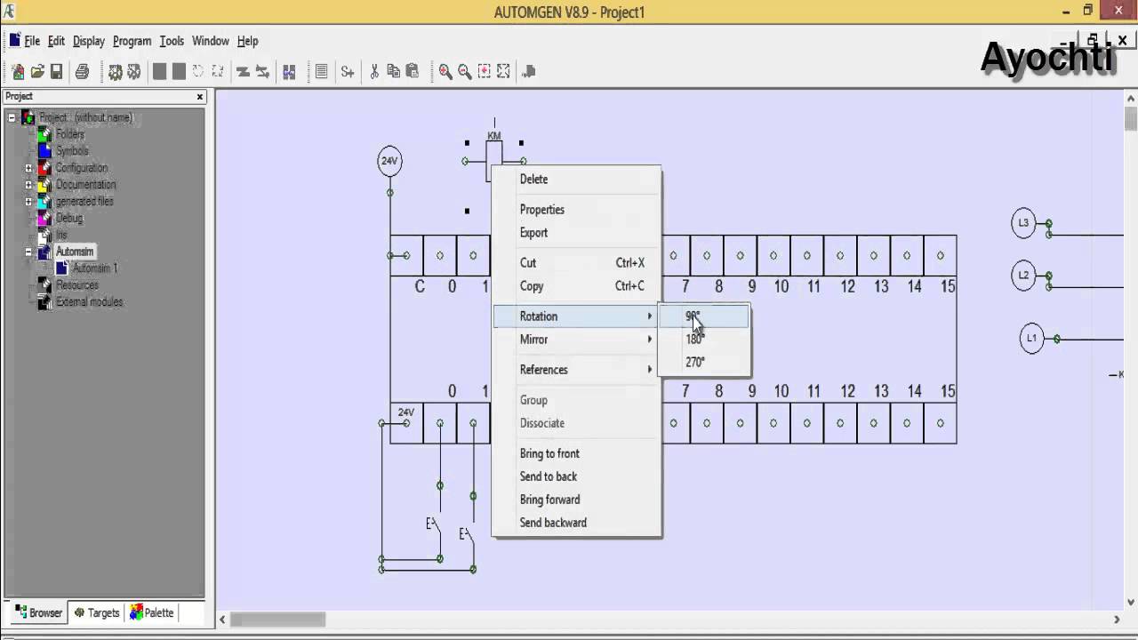 Automgen TP7 - Grafcet Démarrage direct d'un moteur triphasé # 29 (بالعربية)
