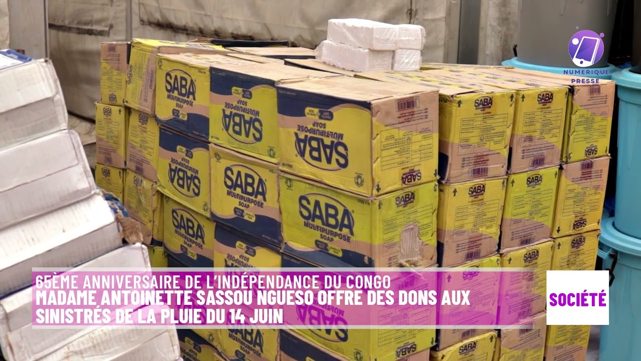 Don de la première dame de la république du Congo aux sinistrés de la pluie diluvienne du 14 Juin