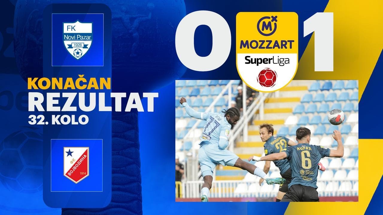 Mozzart Bet Super liga 2024/25 - 32.Kolo: NOVI PAZAR – VOJVODINA 0:1 (0:1)