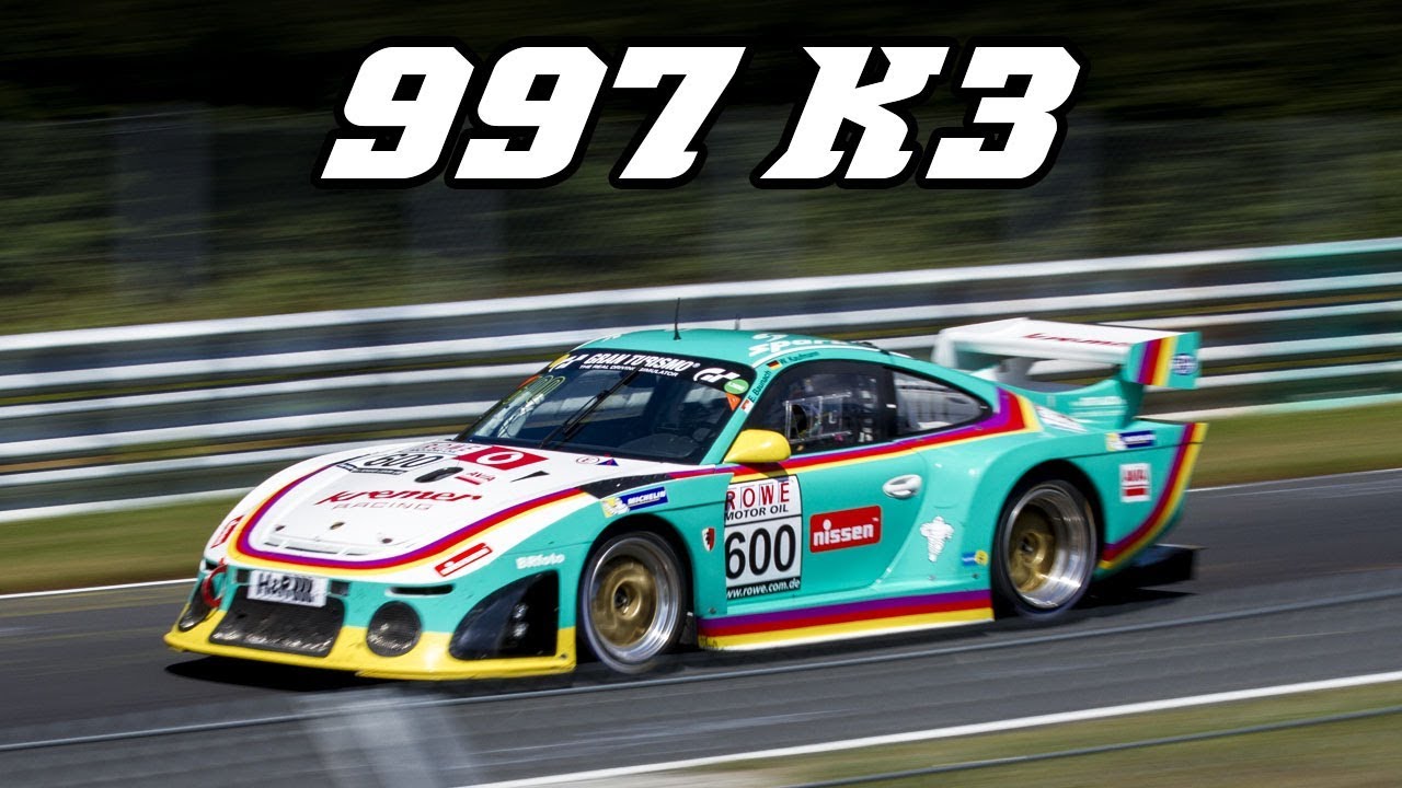 Porsche 997 K3 racing on the Nordschleife (VLN 2018)