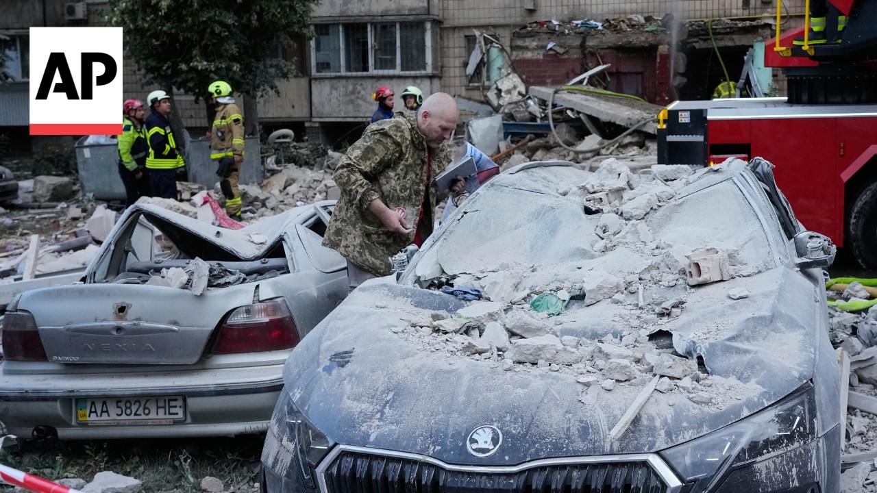 Russia's missile and drone attack on Ukraine kills at least 22 people