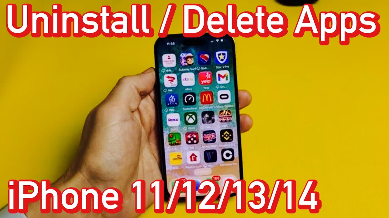 iPhone 11/12/14/14: как удалить приложения навсегда