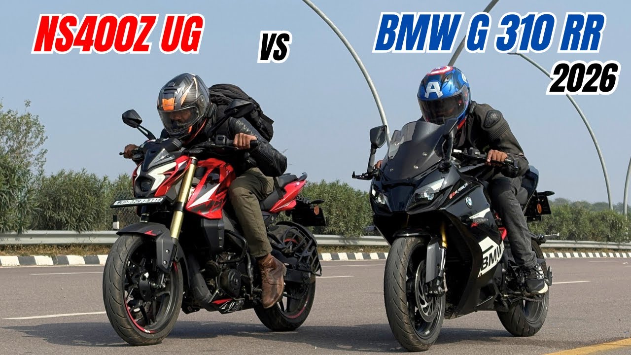 2026 NS400Z UG vs BMW G310 RR Performance Test
