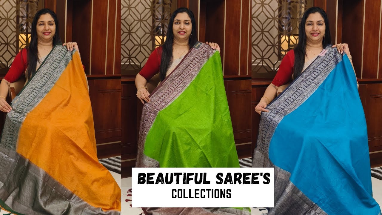 High Demanded Semi Jute Saree's Collections  🥰 Free Shipping Day 🛍
