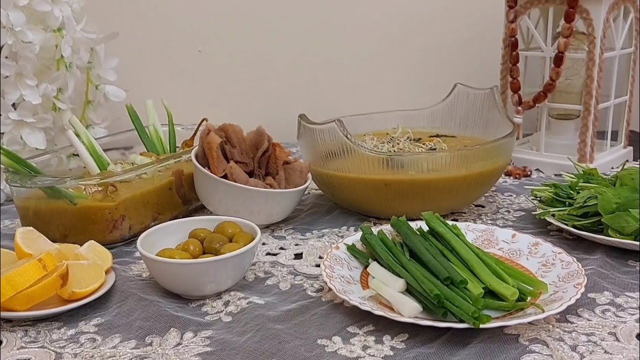 شوربة العدس بطريقة صحية (55)مع #نسرين التميمي #