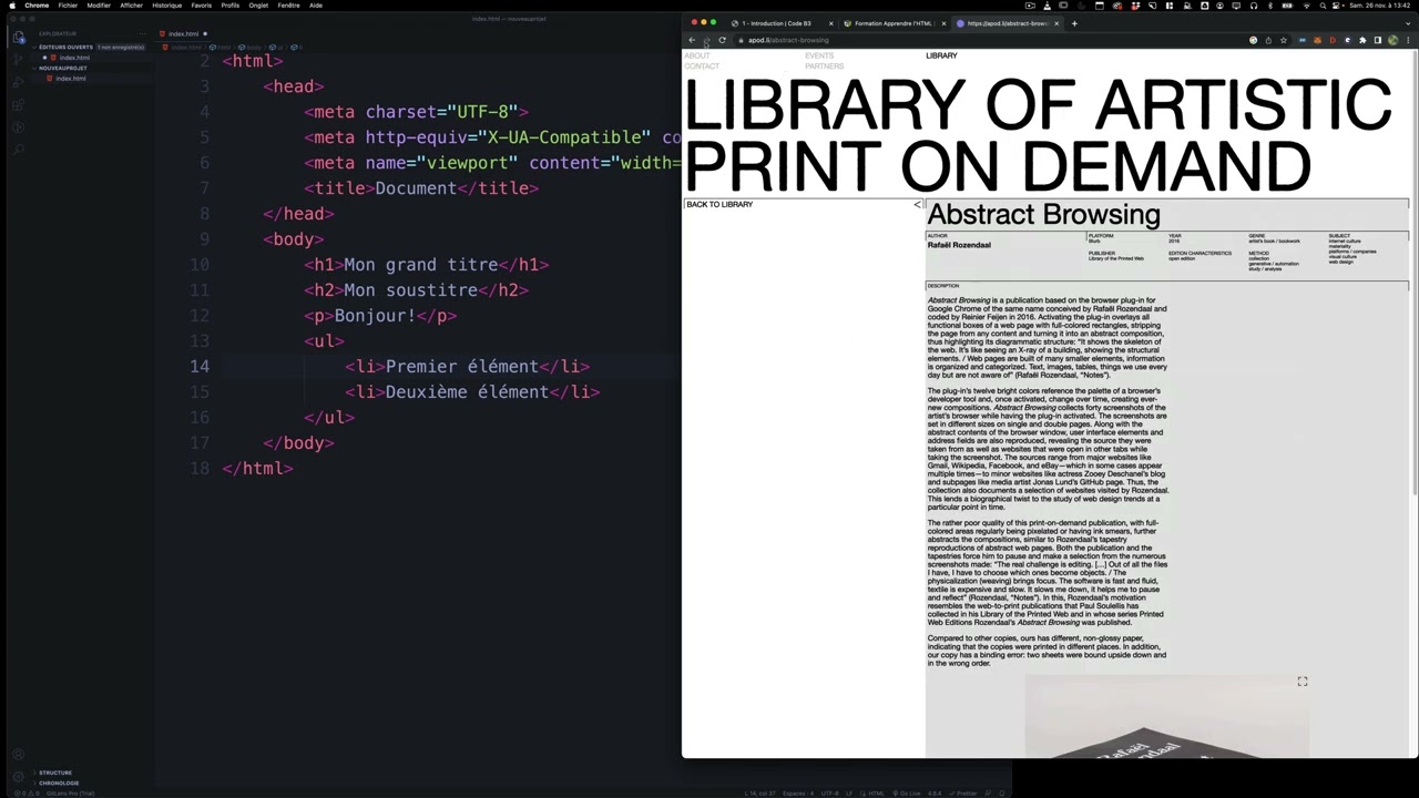 Code B3 | HTML et CSS en très très résumé
