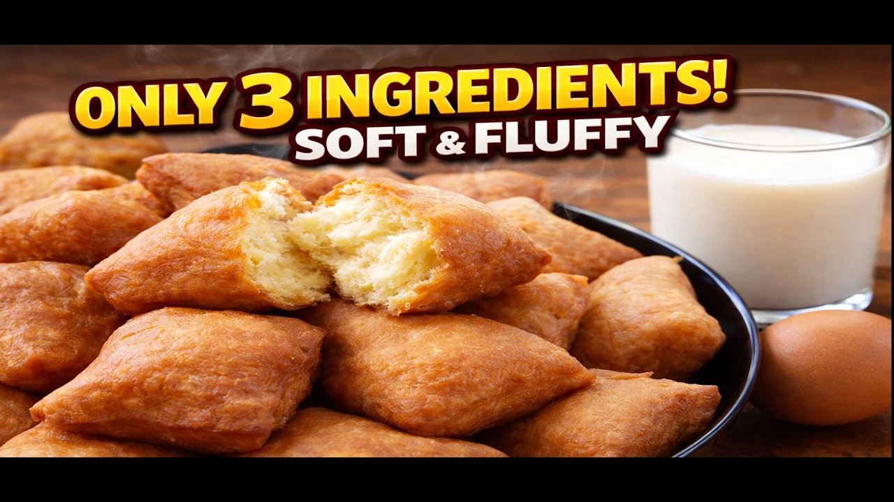 How to Make Super Soft Mandazi with 3 Ingredients Only || Cooking with Becky (Quick & Easy)